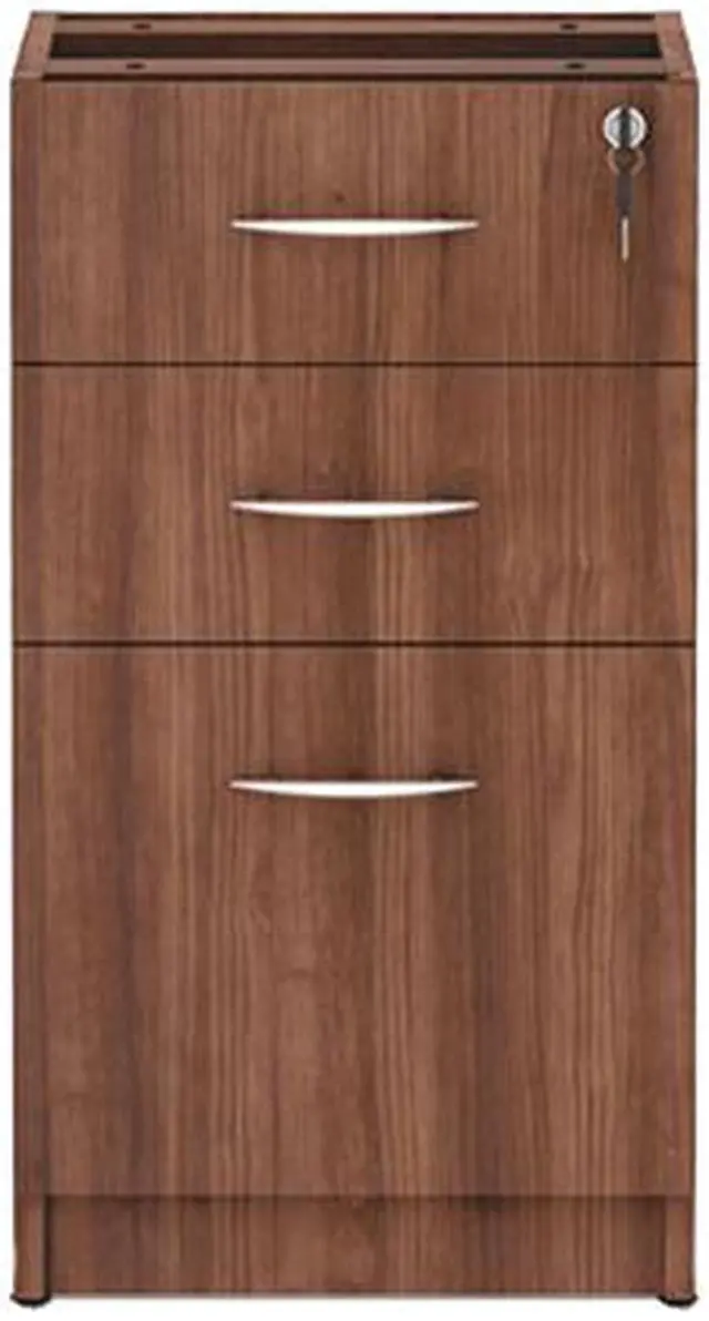 Alt view image 2 of 3 - Alera VA532822WA Valencia Series Box / Box / File Full Pedestal File, Modern Walnut