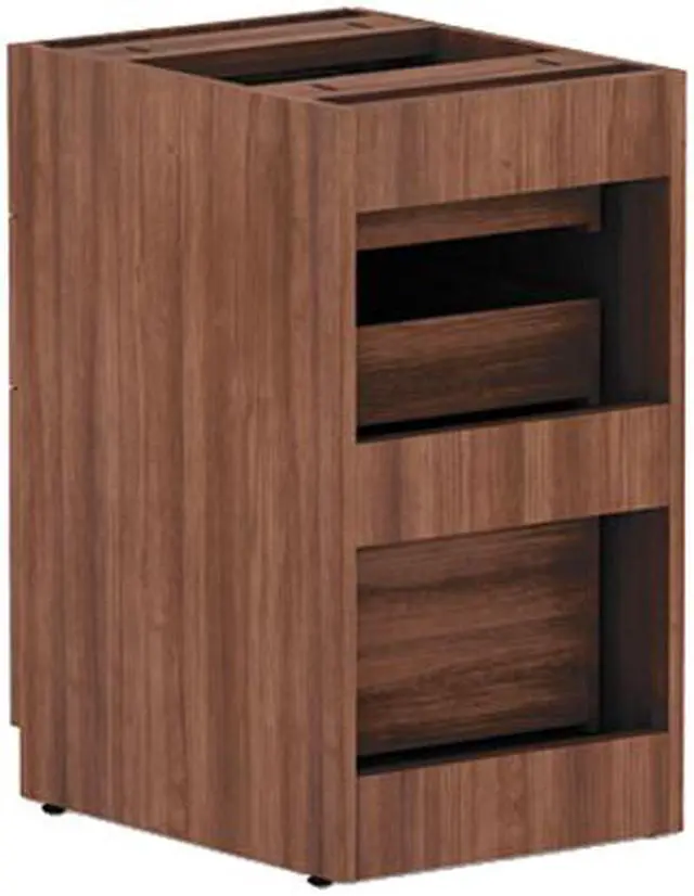 Alt view image 3 of 3 - Alera VA532822WA Valencia Series Box / Box / File Full Pedestal File, Modern Walnut