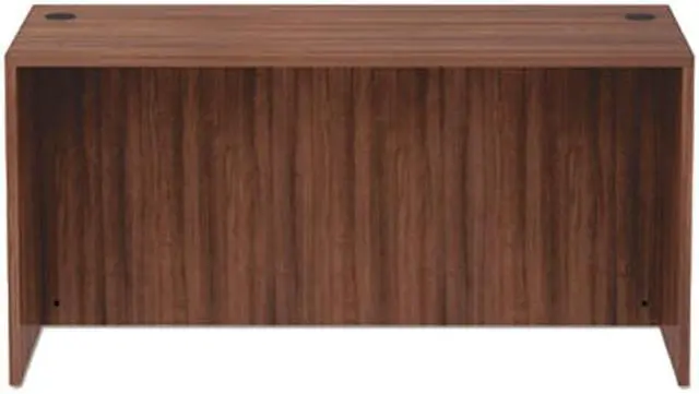 Alt view image 2 of 3 - Alera ALEVA216030WA Valencia Series Straight Front Desk Shell, 59.38" x 29.50" x 29.63", Modern Walnut
