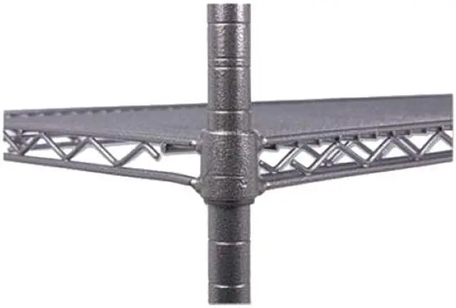 Alt view image 5 of 5 - Alera ALESW207218BA Black Anthracite Plus Wire Shelving Kit