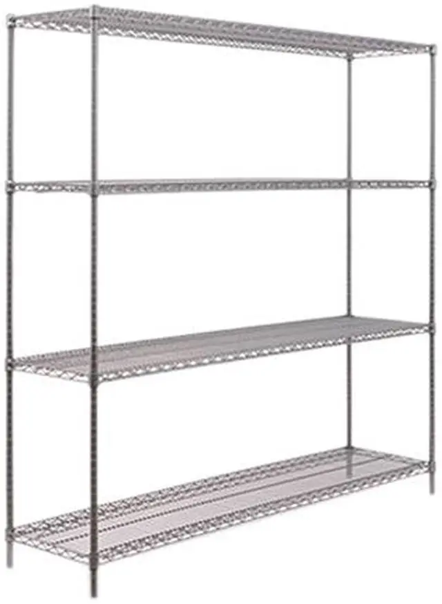 Alt view image 3 of 5 - Alera ALESW207218BA Black Anthracite Plus Wire Shelving Kit