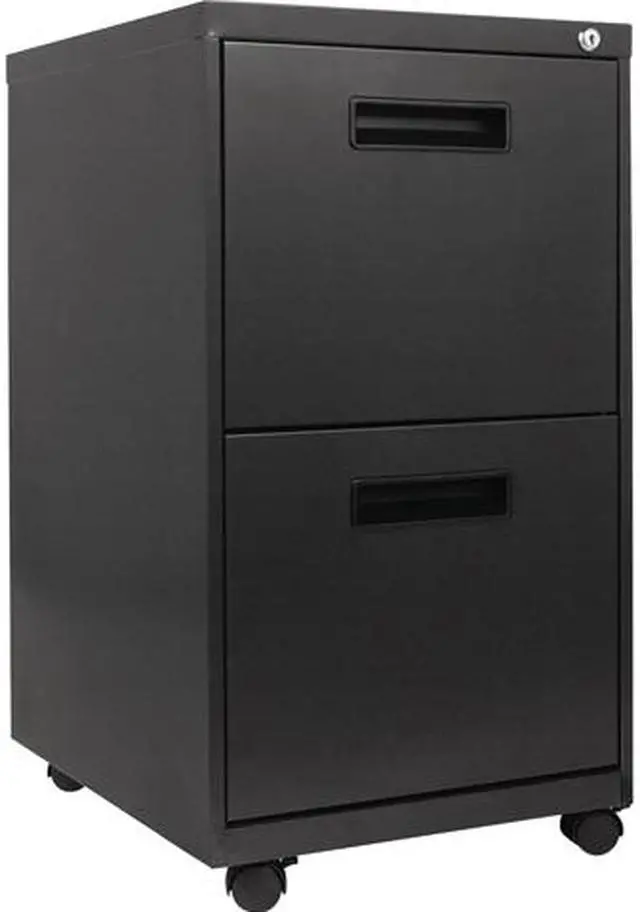 Main image of Alera ALEPAFFCH 2-Drawer Metal Pedestal File, 27-3/4" High, Charcoal