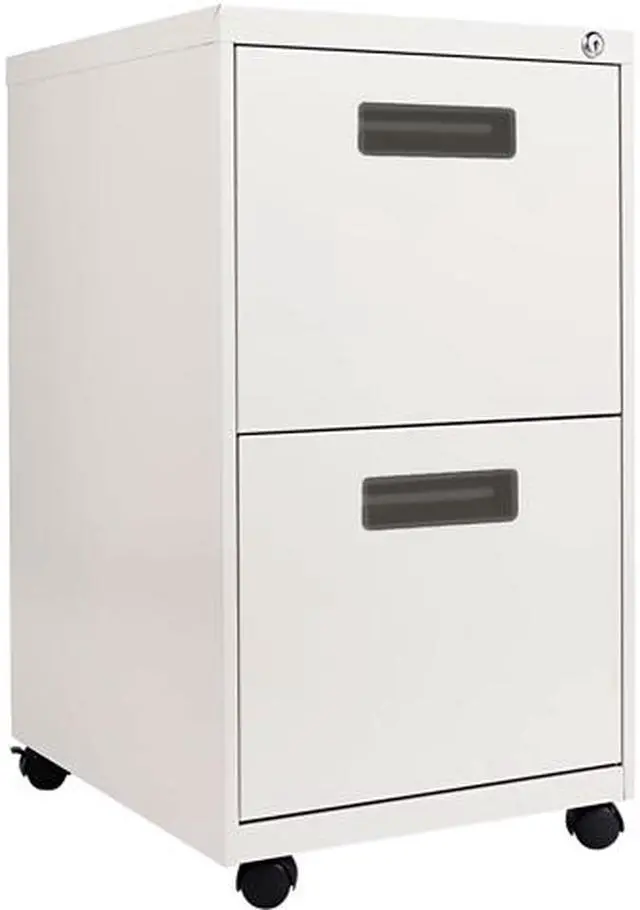 Main image of Alera ALEPAFFLG 2-Drawer Pedestal File Cabinet, 14-7/8w x 27-3/4h, Light Gray