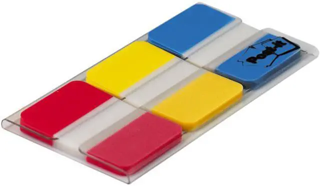 Alt view image 2 of 2 - 3M 686RYBT Durable Index Tabs, 1'' x 1-1/2''