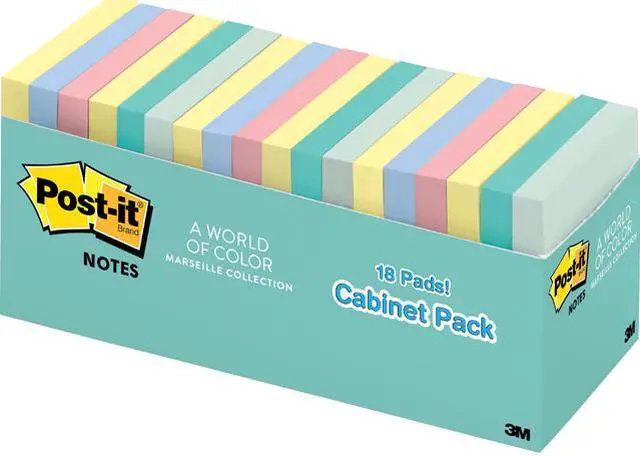 Main image of Post-it 65418APCP Notes 3" x 3" Cabinet Pack
