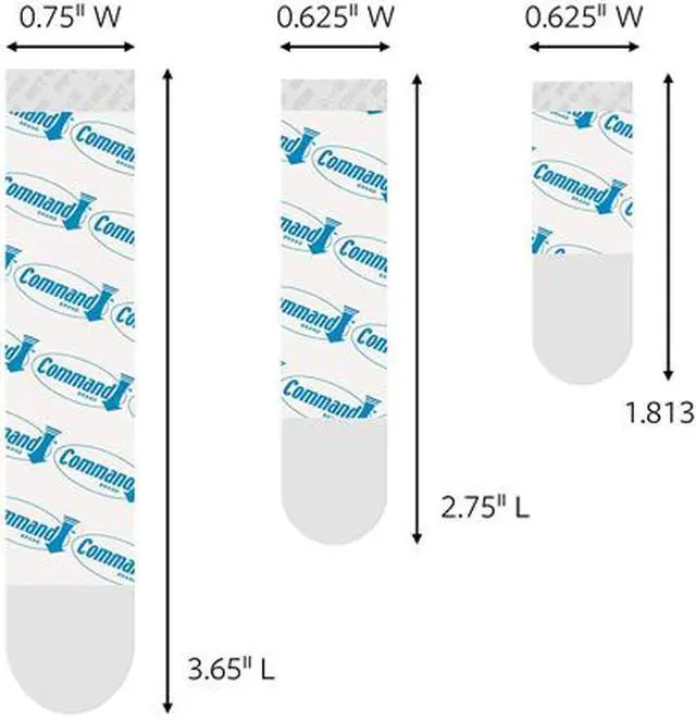 Alt view image 2 of 4 - Command 17200CLR-ES Clear Assorted Refill Strips Value Pack