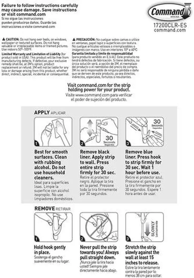 Alt view image 4 of 4 - Command 17200CLR-ES Clear Assorted Refill Strips Value Pack