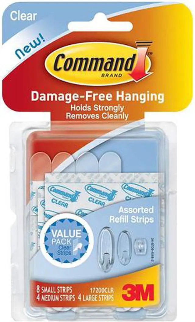 Main image of Command 17200CLR-ES Clear Assorted Refill Strips Value Pack