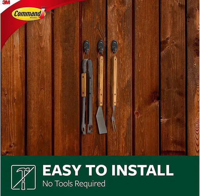 Alt view image 4 of 8 - Command 17086S-AWES Outdoor Medium Slate Terrace Hooks