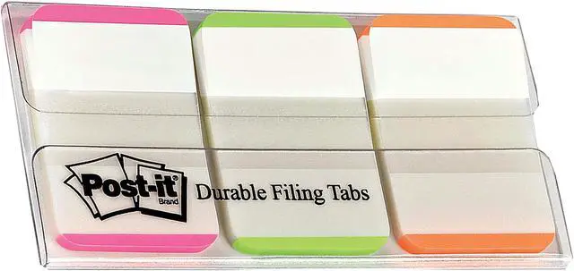 Main image of Post-it 686L-PGO Tabs, 1 inch Lined, Pink, Green, Orange, 22/Color, 66 Tabs/Dispenser