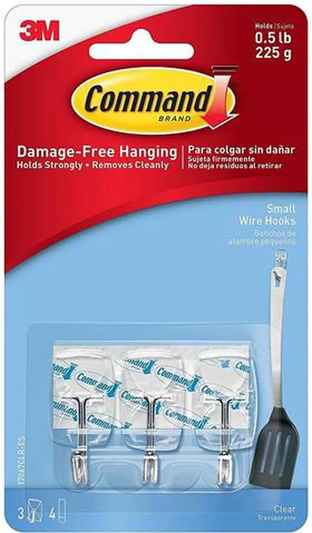 Main image of Command 17067CLR-ES Clear Small Wire Hooks