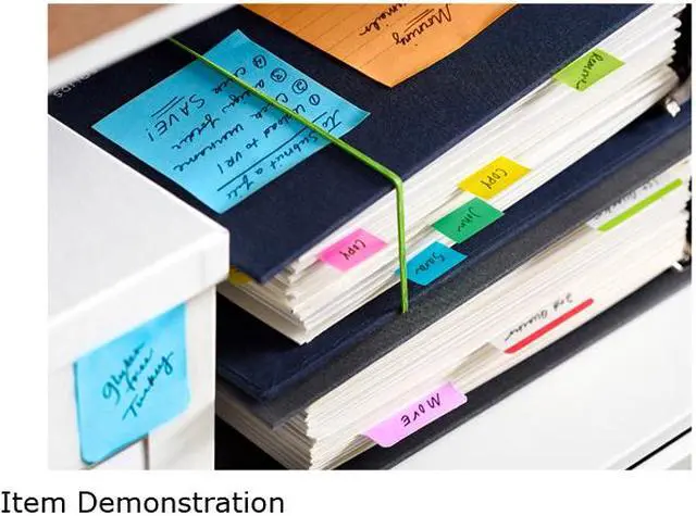 Alt view image 4 of 4 - Post-it 680-BG2 Flags, Bright Green, 1 in Wide, 50/Dispenser, 2 Dispensers/Pack