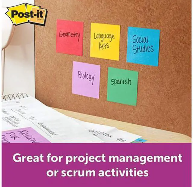 Alt view image 4 of 5 - Post-it 654-12SSAN Super Sticky Notes, 3 in x 3 in, Marrakesh Collection, 12 Pads/Pack