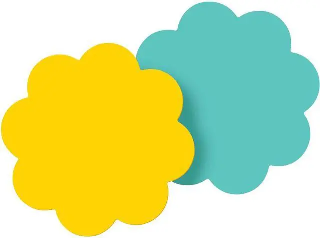 Alt view image 2 of 2 - Post-it 7350DSY Pads, 3" x 3", Daisy Shaped