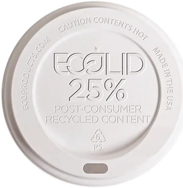 Main image of Eco-Products EP-HL8-WR 8 oz EcoLid 25% Post-Consumer Recycled Content Hot Cup Lid - 1000/Carton