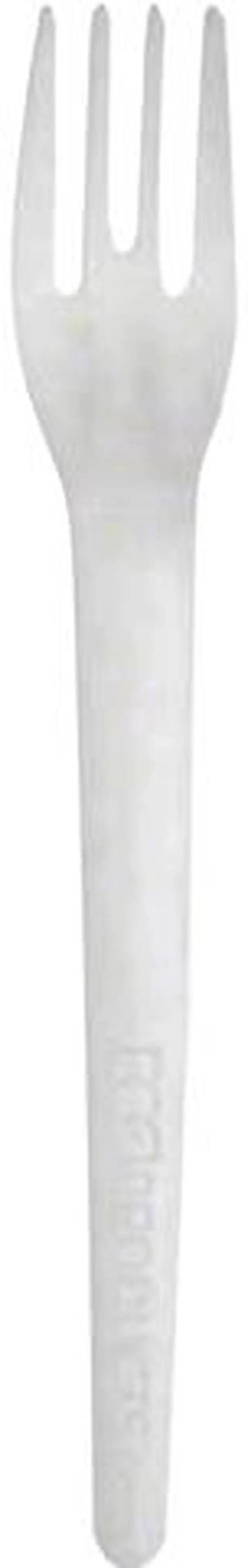 Main image of Eco-Products EP-S012 6" Plant-Based Plastic Renewable Plantware Compostable Forks - White - 1000/Pack