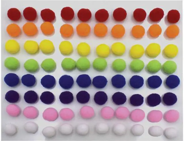 Main image of Pacon AC813001 Creativity Street Peel-n-Stick Pom Pons