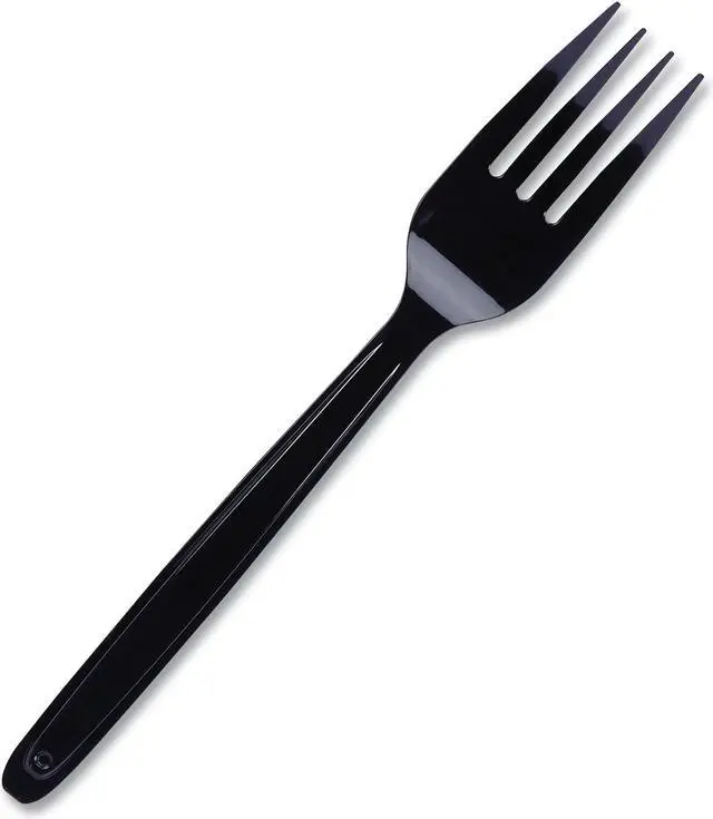 Main image of WNA CEASEFK960BL Cutlery for Cutlerease Dispensing System, Fork, 6", Black, 960/Box