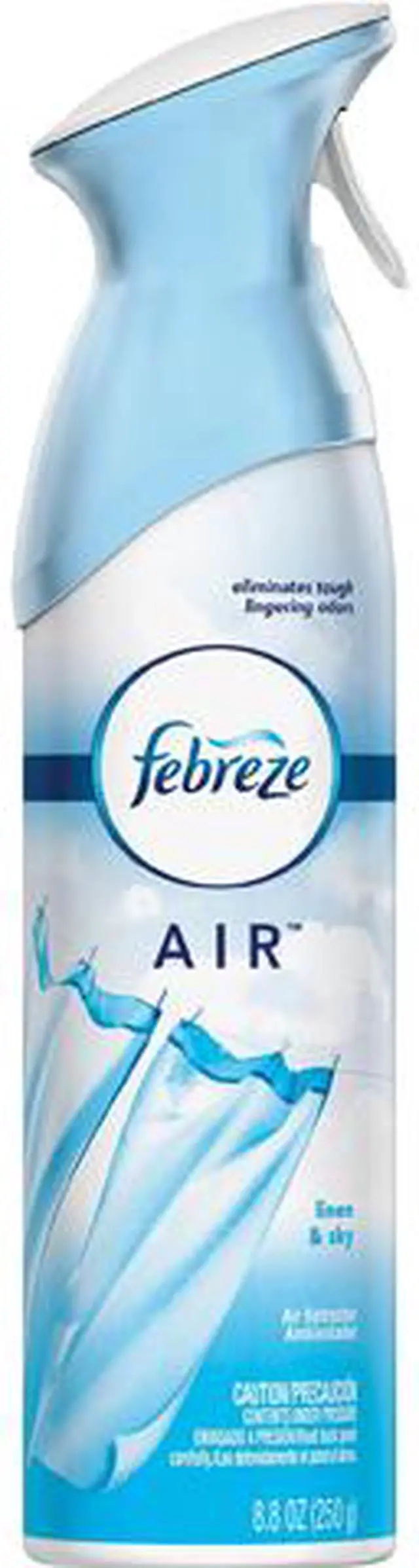 Main image of Febreze 96256CT Air Freshener Spray - 8.5 fl oz (0.3 quart) - Linen & Sky - 6 / Carton