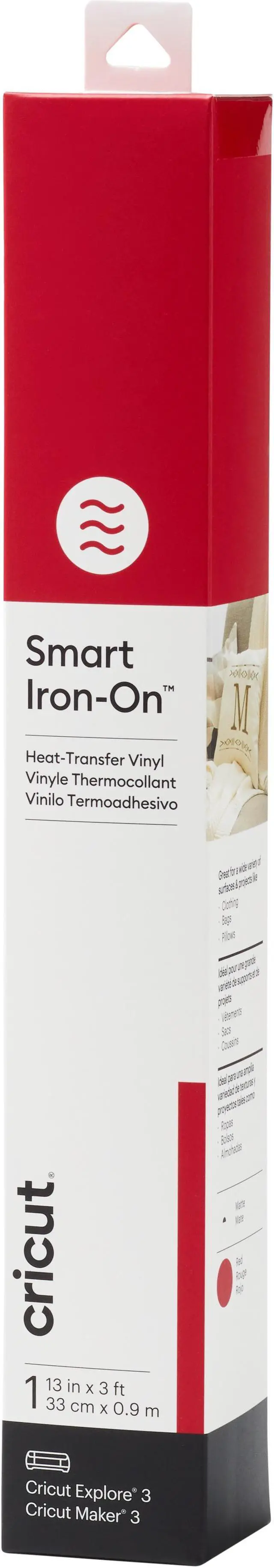 Main image of Cricut Smart Iron-On Red | 1 Roll 13inx3ft 2008482