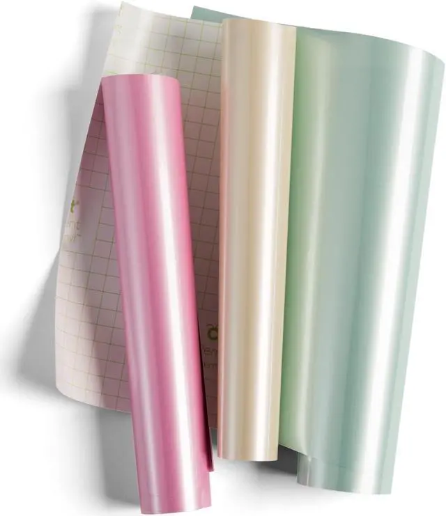 Alt view image 2 of 6 - Cricut Premium Vinyl Pearl Metallic Sampler, Spring Permanent | 3 Sheets 12" x 24" 2005221