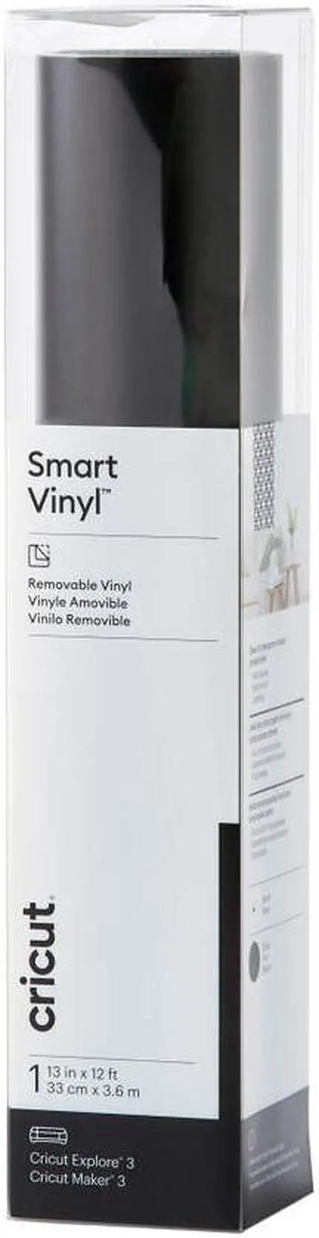 Main image of Cricut Smart Vinyl Craft Vinyl - 13" x 12 ft - Black  2008933