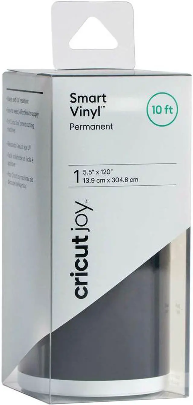 Main image of Cricut Joy Smart Vinyl Permanent Black | 1 Roll 5.5inx10ft 2007352