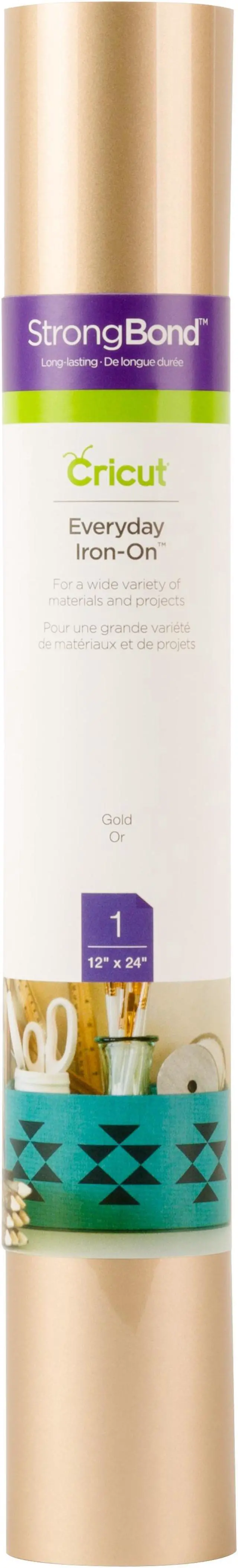 Main image of Cricut Everyday Iron-On Gold | 1 Roll 12"x24" 2008283