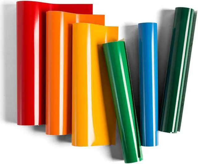 Alt view image 2 of 7 - Cricut Premium Vinyl Sampler Permanent Brights | 6 sheets 12"x12" 2005213