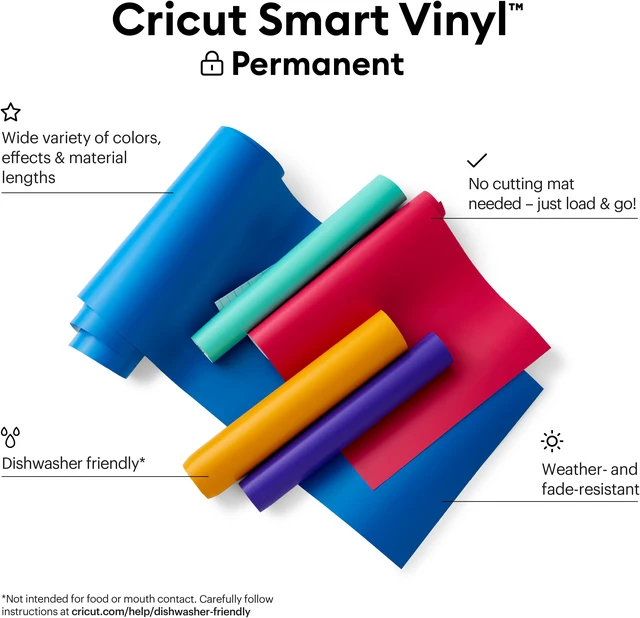Alt view image 2 of 3 - Cricut Smart Vinyl Permanent Pink | 1 Roll 13inx3ft 2008515