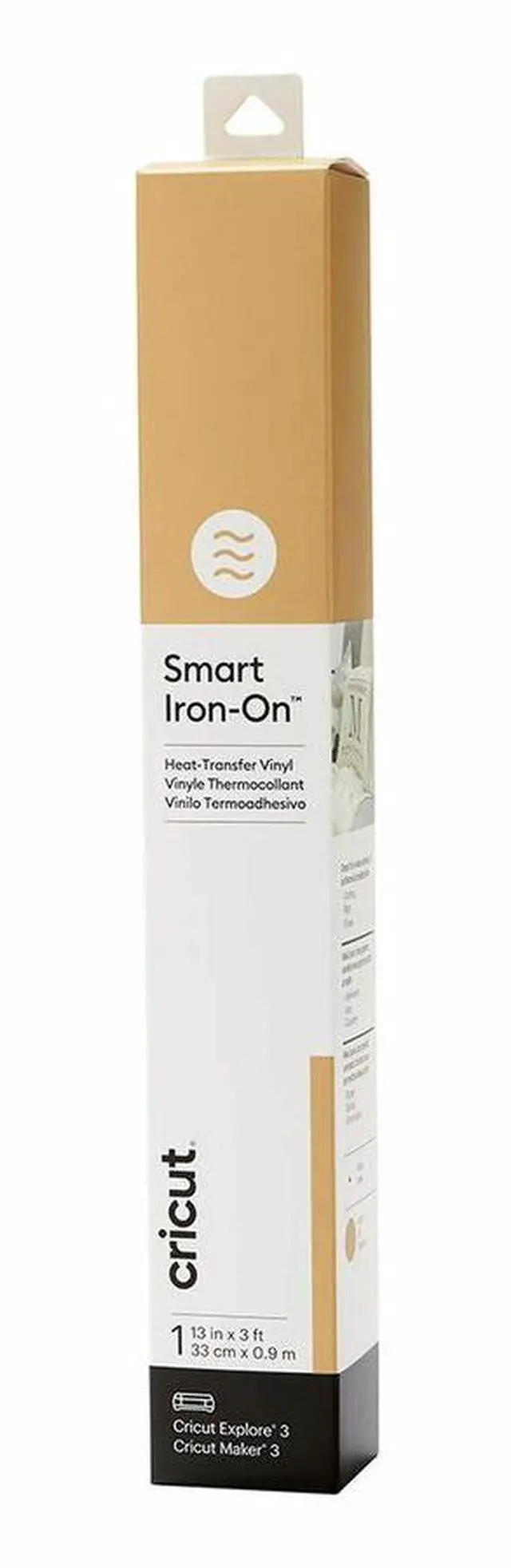 Main image of Cricut Smart Iron-On Heat Transfer Vinyl (3 ft), Gold