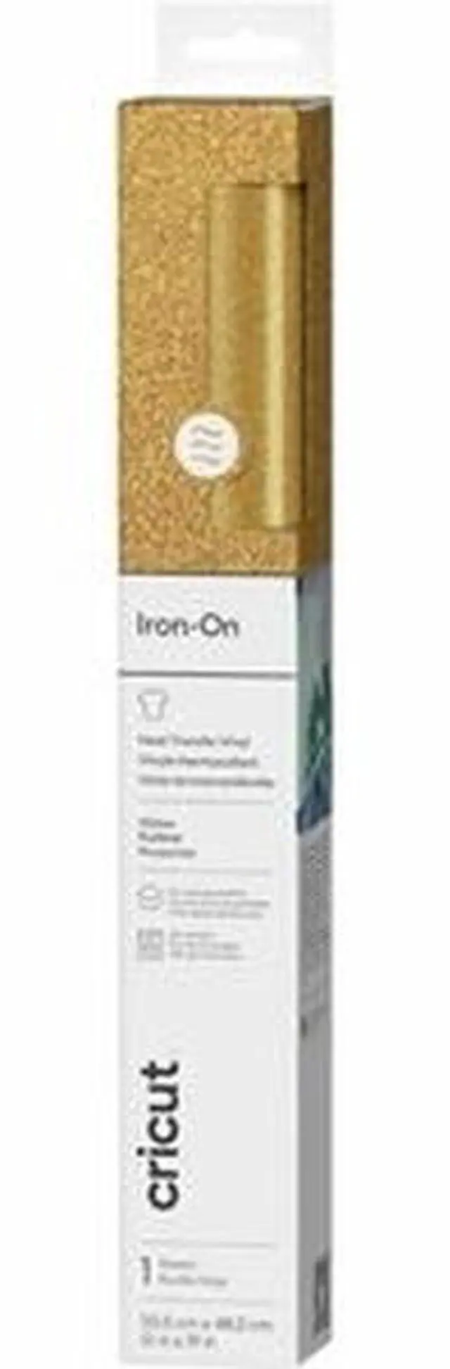Main image of Cricut Glitter Iron-On (0.5m / 1.6 ft), Gold