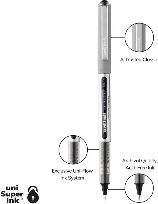 Alt view image 4 of 4 - uni-ball Vision Rollerball Pen 60051PP