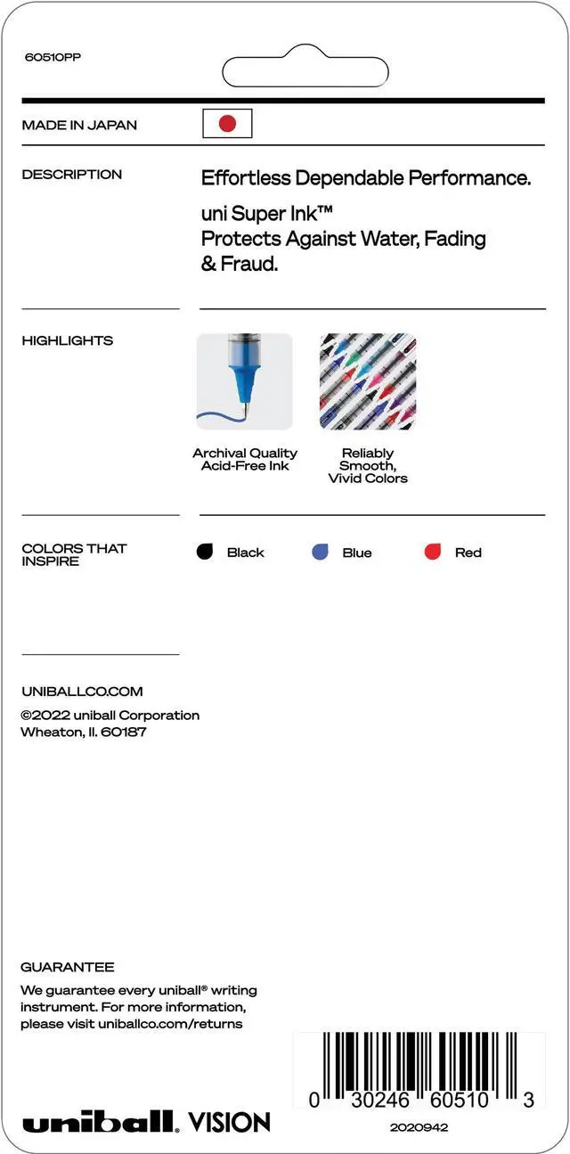 Alt view image 3 of 4 - uni-ball Vision Rollerball Pen 60510PP