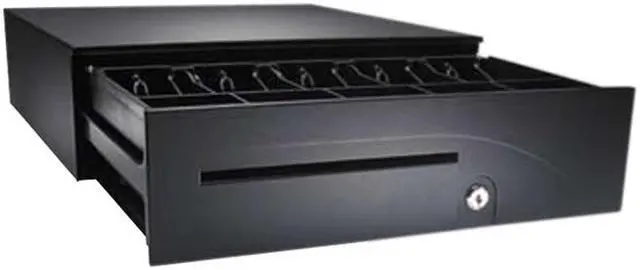 Alt view image 2 of 2 - APG Series 100 Heavy Duty Cash Drawer, 16" x 16", Adjustable Dual Media Slots, Multipro 24V, Fixed 5x5 Till, Requires Cable, Black - T320-BL1616