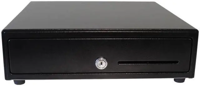 Alt view image 3 of 6 - APG Vasario Series Standard Duty Cash Drawer, 13” x 13”, Single Media Slot, Multipro 24V, Fixed 4x4 Till (US Currency), Painted Front, Black, Requires Cable - VB320-BL1313-B27