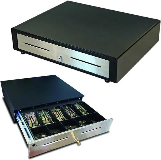 Alt view image 2 of 3 - APG Standard- Duty 16” Electronic Point of Sale Cash Drawer VBS320-1-BL1616