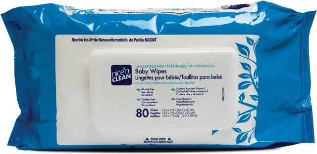 Main image of PDI Nice'n Clean Baby Wipes 80Wipes/Pack - 12Pack/Carton M233XTCT