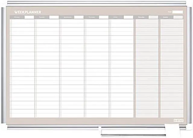 Main image of Bi-Silque GA0396830 MasterVision Weekly Planner, 36x24, Aluminum Frame
