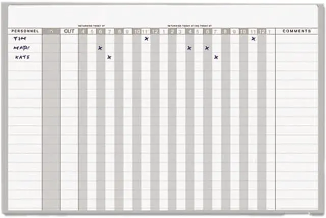 Main image of Mastervision GA01110830 In-Out Magnetic Dry Erase Board