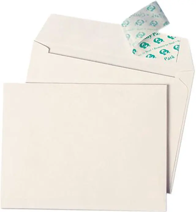 Main image of Quality Park 10742 Greeting Card/Invitation Envelope, Contemp., Redi-Strip, #10 , 50/Box