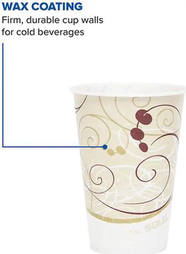 Alt view image 5 of 7 - Solo Cup R7N-J8000 Waxed Paper Cold Cups