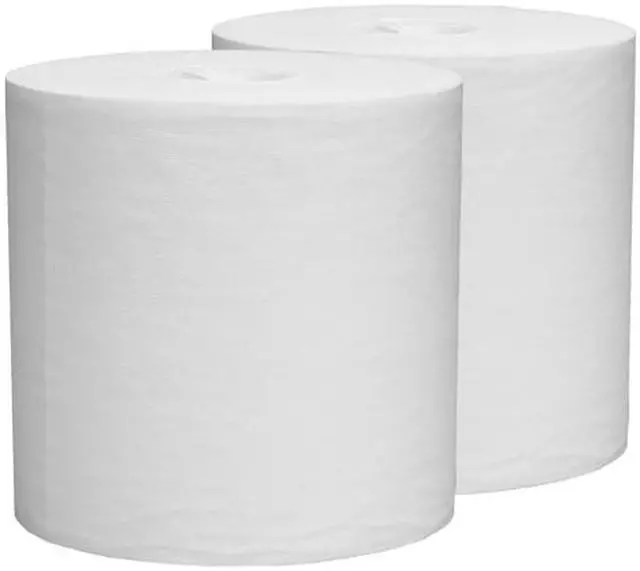 Alt view image 2 of 4 - WypAll L40 Disposable Cleaning and Drying Towels (05796), Limited Use Towels, White, 2 Center-Pull Rolls per Case, 200 Sheets per Roll; 400 Sheets Per Case