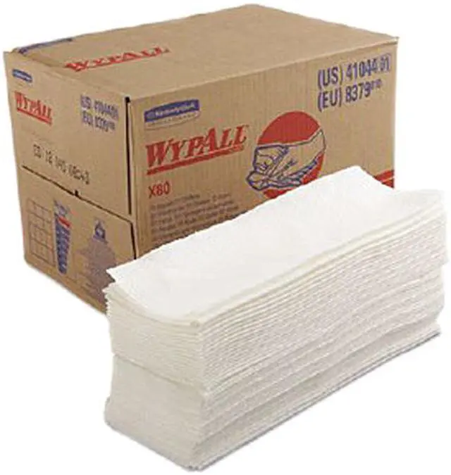 Main image of Kimberly-Clark Professional KCC 41044 WYPALL X80 Wipers, BRAG Box, 12 1/2 x 16 4/5, White, 160/Box