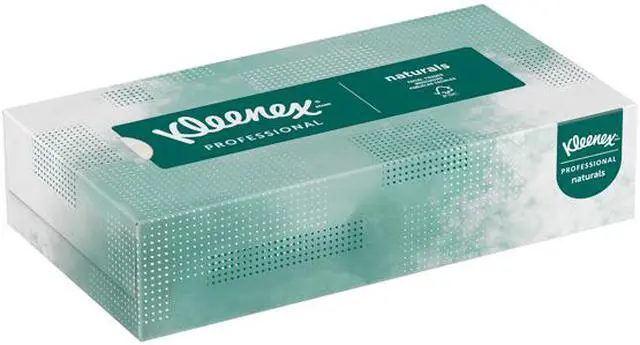 Alt view image 4 of 4 - Kleenex Professional Naturals Facial Tissue for Business (21601), Flat Face Tissue Box, 2-PLY, 125 Soft Sheets / Box
