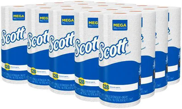 Alt view image 4 of 5 - Scott Kitchen Paper Towels (41482) with Fast-Drying Absorbency Pockets, Perforated Standard Paper Towel Rolls, 128 Sheets / Roll, 20 Rolls / Case