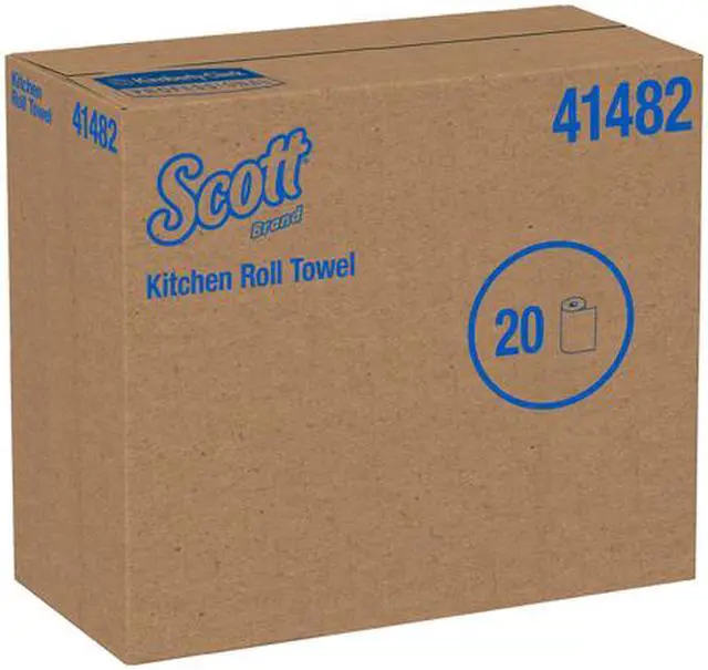 Alt view image 5 of 5 - Scott Kitchen Paper Towels (41482) with Fast-Drying Absorbency Pockets, Perforated Standard Paper Towel Rolls, 128 Sheets / Roll, 20 Rolls / Case