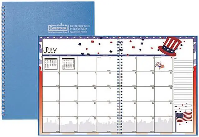 Main image of House of Doolittle 2395-08 Seasonal Monthly Academic Planner, 10 x 7, Light Blue, 2020-2021
