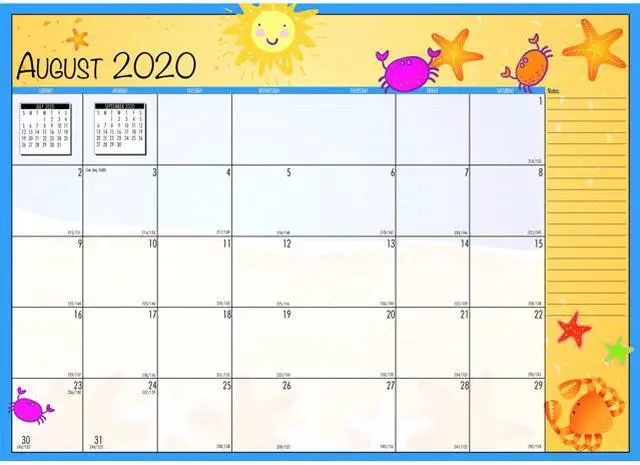 Alt view image 4 of 13 - House of Doolittle 2395-08 Seasonal Monthly Academic Planner, 10 x 7, Light Blue, 2020-2021