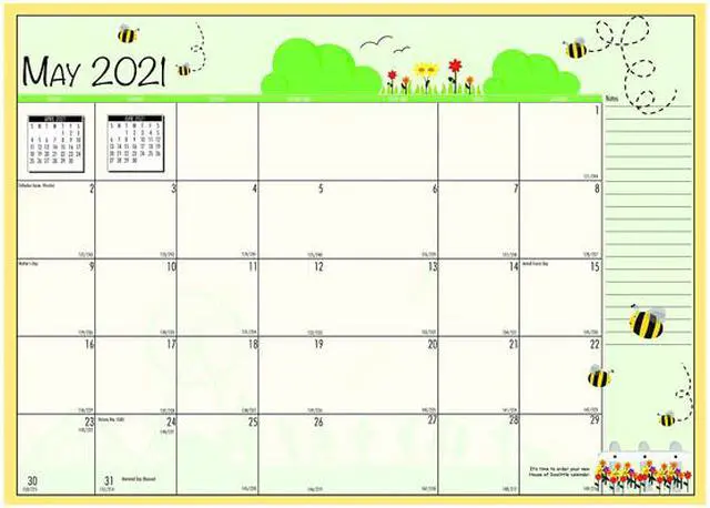 Alt view image 5 of 13 - House of Doolittle 2395-08 Seasonal Monthly Academic Planner, 10 x 7, Light Blue, 2020-2021